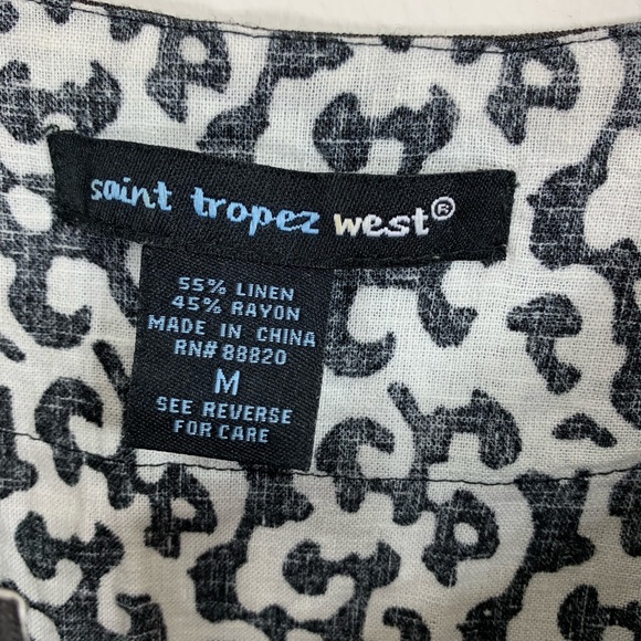 Saint Tropez West Medium tank top linen blend - Picture 2 of 7